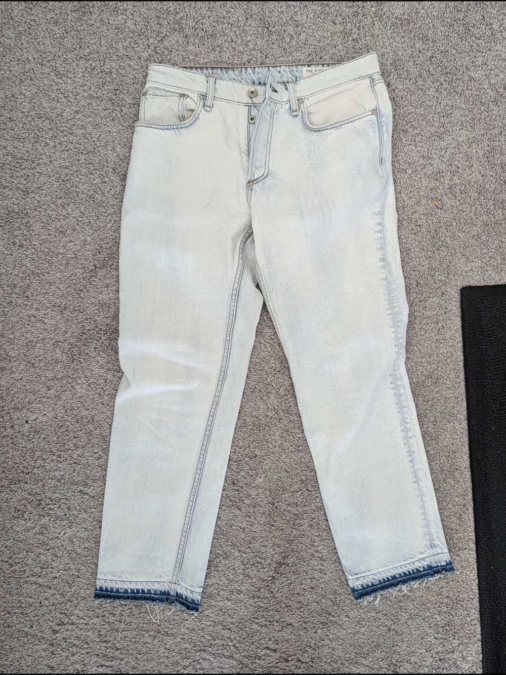 rag & bone Light Blue Mid Rise Boyfriend Jeans